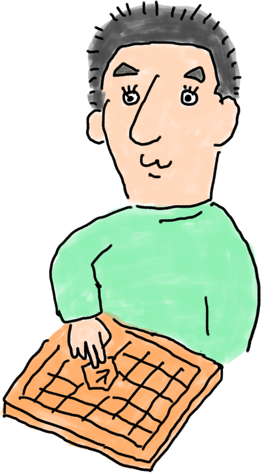 手作業をするメンバーのイラスト